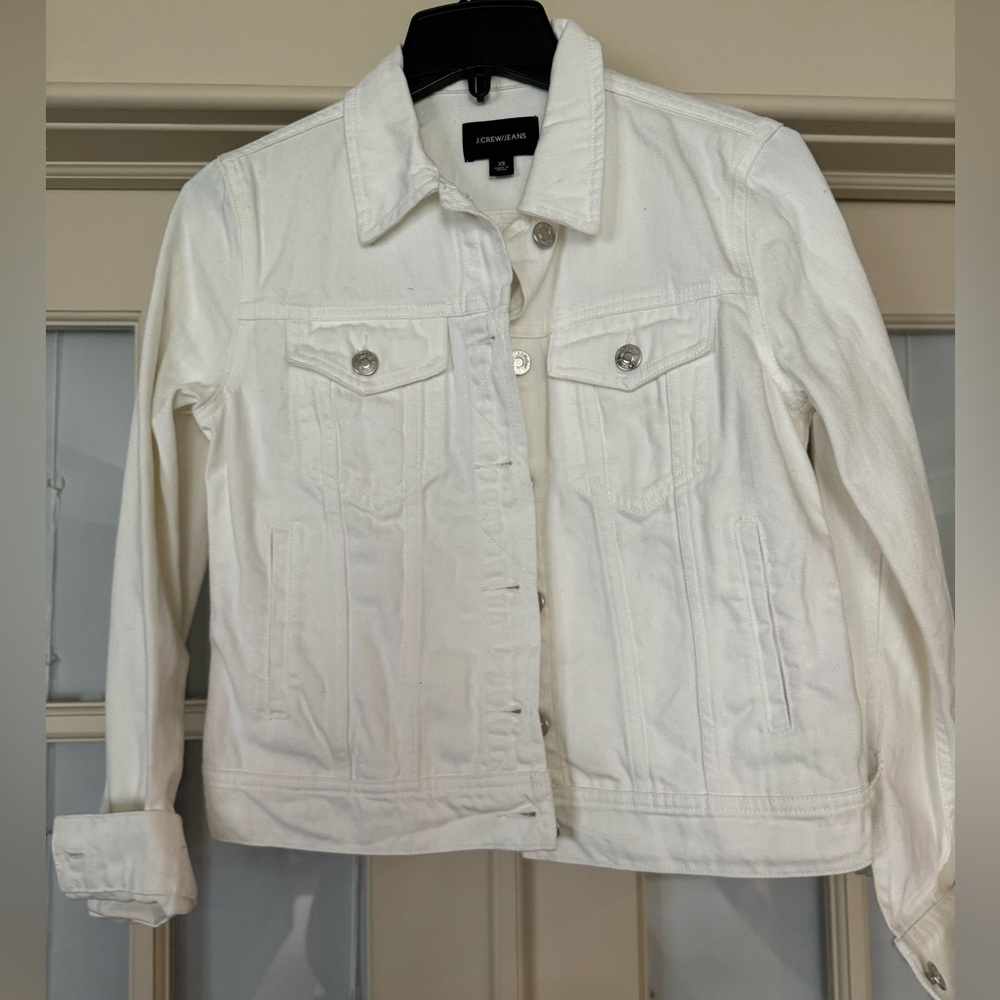 Jcrew White Denim Jacket